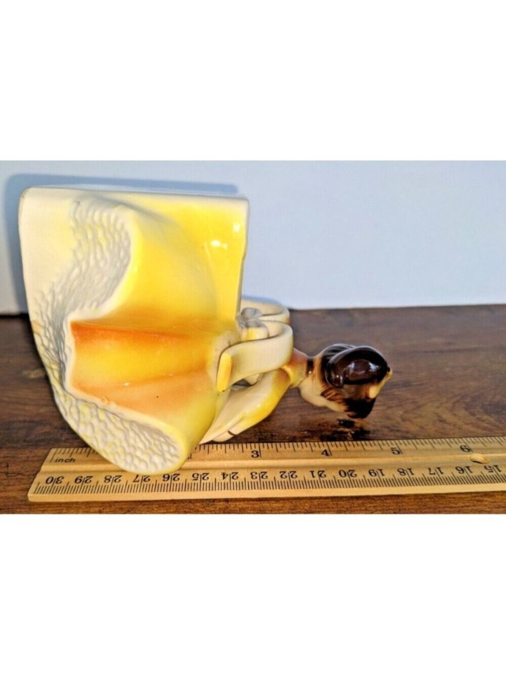 Vintage Rubens Originals Southern Belle Planter Yellow Dress Japan 589 - Picture 6 of 8